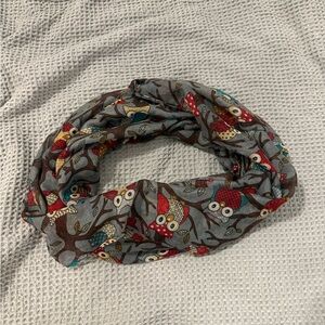 Sheer Owl Infinity Scarf